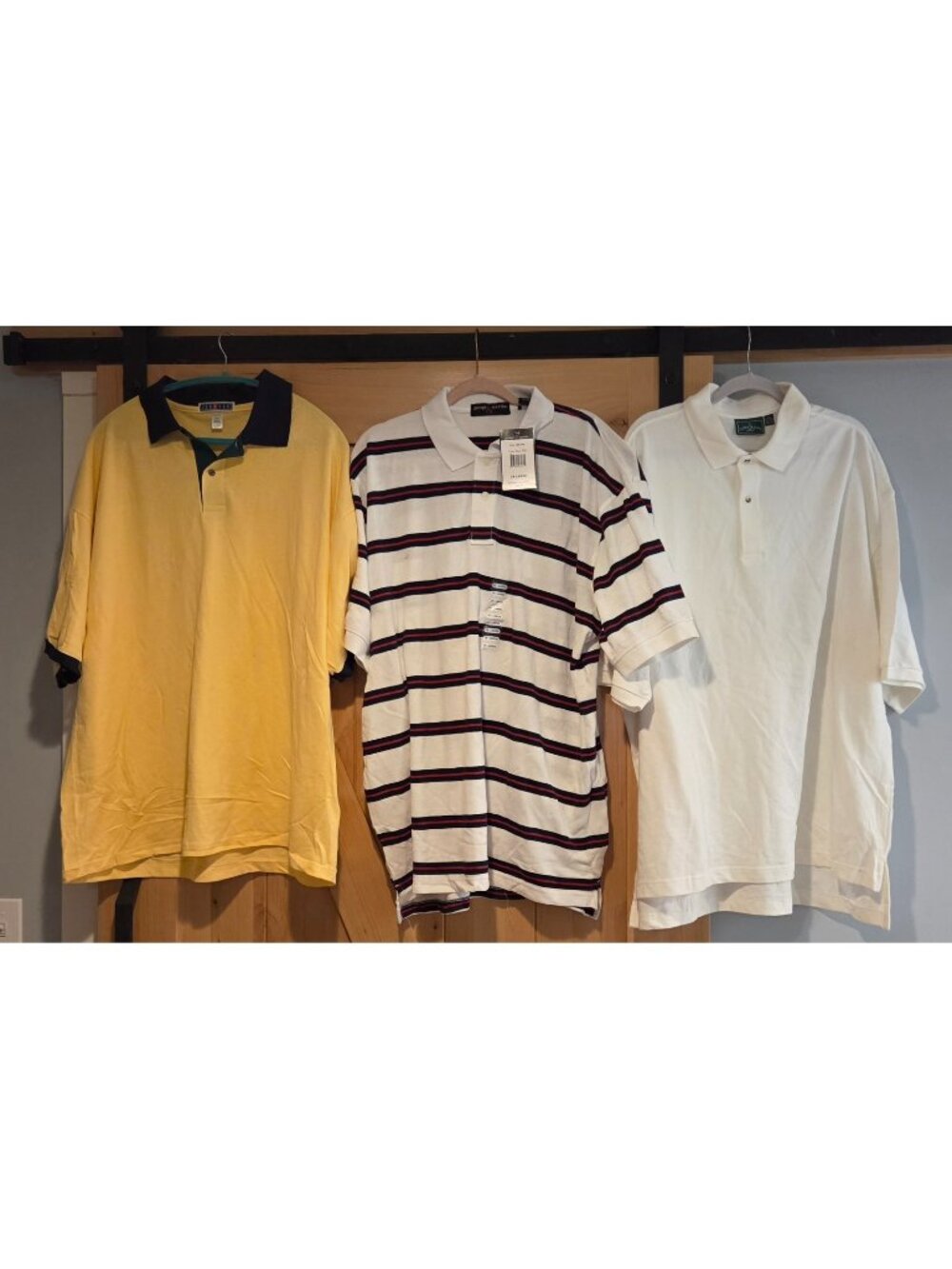 Vtg New! Lot of 3 Men's Size XXL 100% Cotton Short Sleeve Polo Shirt Cross Creek